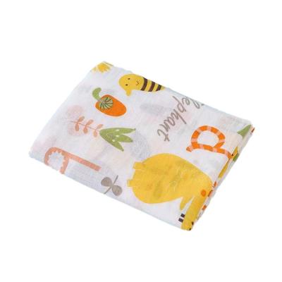 China Anti-Static Hot Sale OEM Pattern Muslim Cotton 2 Diaper Gauze 115*115Cm Baby Blanket Wrap for sale