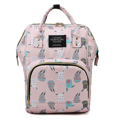 China Multifunction Purpose Mother Baby Diaper Bag OEM Customize Travel Backpack Multi Function Baby Waterproof Logo Time Good Packing Copy for sale