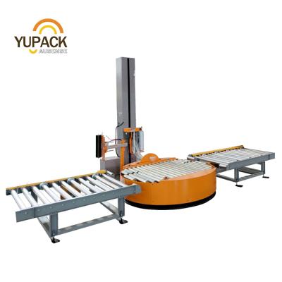 China Fully Automatic CLOTHING Pallet Wrapping Machine With Conveyor Line for sale