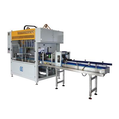 China Automatic Food Bottle Case Packer, Top Load Case Packing Machine for sale