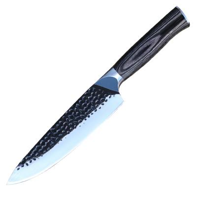 China 2022 Latest Design Viable High Quality Black Coated Chef Knives For Custom Logo Accept for sale