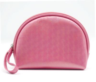 China SHELL-Shape PU Pink Lipstick Pouch Makeup Zipper Wristband Cosmetic Bag Small Dark Cute Girl Clutch Purse Pouch Clutch Bag for sale