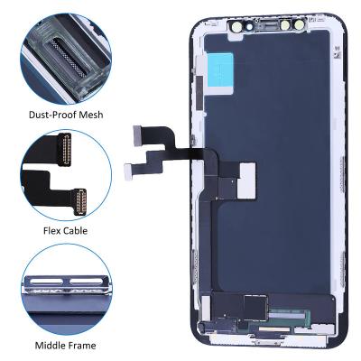 China Fix Phone Screen Mobile Phone LED Broken Screen For iPhone X LCD Display Screen for sale