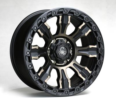 China ALLOY gold color alloy wheel offroad wheel for suv 4x4 car rims offroad wheels A728 for sale