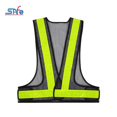 China New Breathable LED Safety Guard Warning Reflective Mesh Safety Vest /Jacket Glow In The Dark for sale