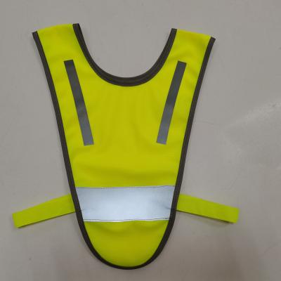 China New Design LED SNAPSHOT EN1150 EN13356 Kids Safety Vest Kids Visibility Jacket School Student Reflective Security Reflector Vest for sale