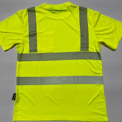 China High Brightness Comfortable Reflective T-shirt Night T-shirt Safety Reflective T-shirt In Stock for sale