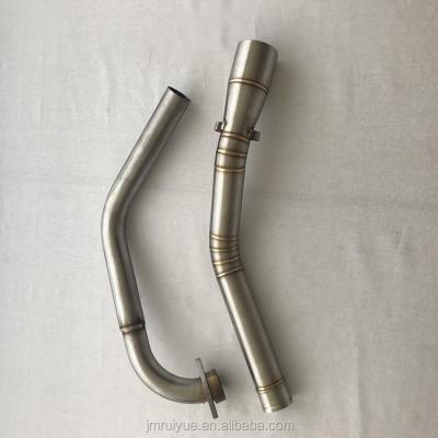 China Stainless Steel OLD MAN Motorcycle Exhaust CRAZY Muffler Modified System Part For YAMAHA R15 for sale