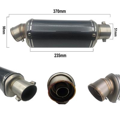 China Stainless Steel CRAZY OLD MAN Motorcycle Modified Exhaust Muffler For 50-150cc Motorcycle Exhaust System for sale