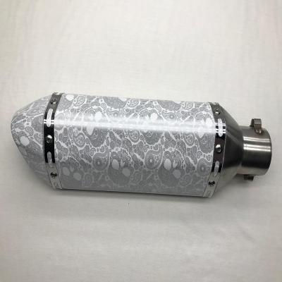 China OLD MAN Motorcycle Exhaust Muffler Aluminum CRAZY Modified Hexagon RY-3 Series For 150-400cc Motorbike Exhaust System for sale