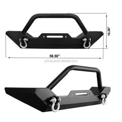 China Textured Black Front Bumper W/Winch Plate & D-Ring Fit 1987-2006 TJ OA2 for sale