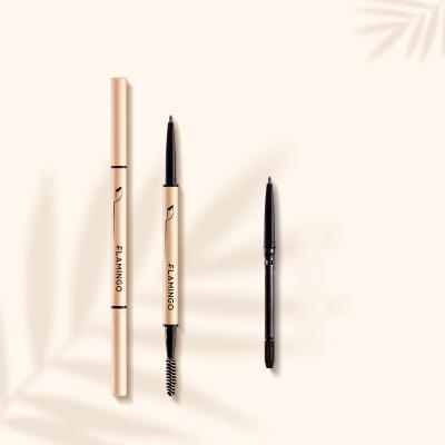 China Tint Waterproof Eyebrow Pencil Private Label Triangle Brow Eyebrow Stencil Makeup Kit With Brush Waterproof Eye Brow Pencil for sale