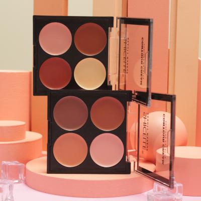 China Hot Selling Low MOQ Face Concealer Contour Cream Makeup Palette Contouring Custom Sunscreen New Private Label for sale