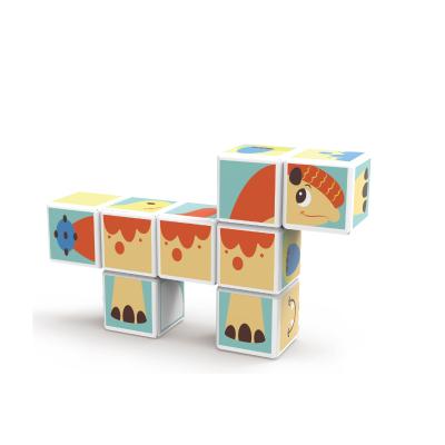 China Construction Toy Super Strong Magnetic Toy Set 3D Magnet Cube Building Blocks With Map for sale