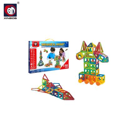 China Construction Toy Magnet Tiles Set For Kids Magnetic Building Blocks for sale