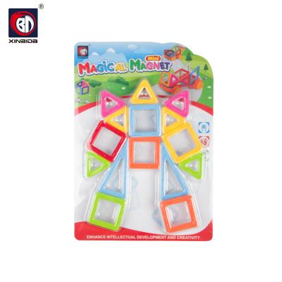 China Education Eco-friendly Material Toy Magnetic Board Tiles 3-D Magnetic Tiles Building Blocks For Kids for sale