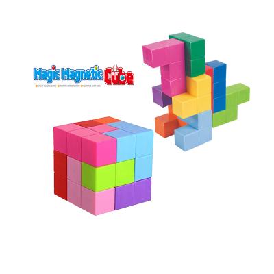 China Eco-Friendly Educational Magnetic Tiles For Kids Puzzle Cubes To Develops Intelligence Ideal For Birthday Gifts for sale