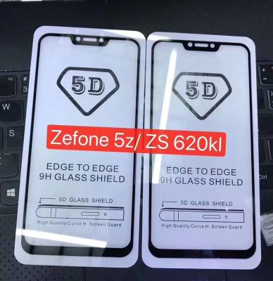 China Color Black and White Full Glue Tempered glass phone film for Zenfone MAX PRO(M1) Max M1/ZB556KL Live L1/ ZA 550KL for sale