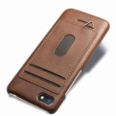 China Simple Card Slot Matte PU + PTU Phone Back Case For Xiaomi Smartphones Redmi note 5 Pro Redmi6A  Multi Color for sale