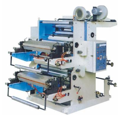 China Garment Shops Ruian Xinshun New Technology High Speed ​​2 Color Flexo Printing Machine For Plastic Bag Film for sale