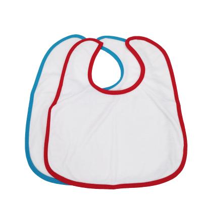 China 2021 Wholesale High Quality Popular Cloth Sublimation Blank Polyester Cotton Disposable Baby Bibs Disposable Custom Printing Bibs for sale