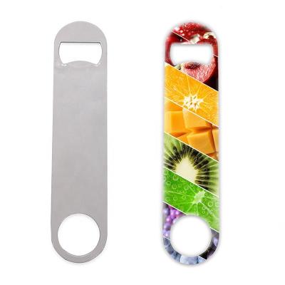 China Custom Viable Cheap Custom Logo Sublimation Beer Metal Empty Bottle Opener for sale