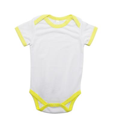 China Soft Unisex Sublimation Polyester Infant Casual Clothes Wholesale Cotton Blank Baby Clothes Baby Onesie Romper for sale