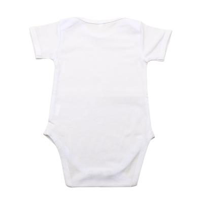 China Empty White Baby Onesie Sale Baby Casual Clothes Infants Cotton Polyester Sublimation Simple Warm Soft Unisex Romper for sale