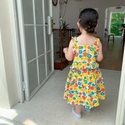 China 2021 fashion casual girls flower kids summer clothes 2021 sets for sale