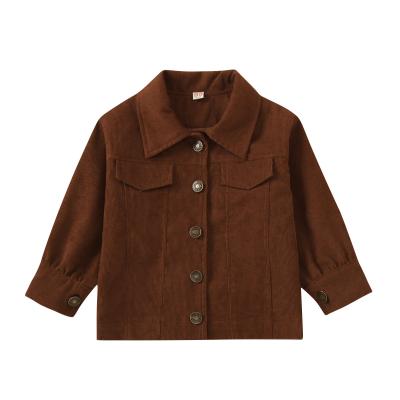 China 2021 Wholesale Breathable Spring Kids Unisex Corduroy Coat Children for sale