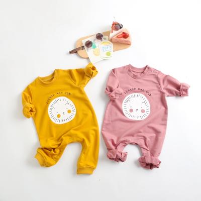 China 2021 Spring Cartoon Cute Cotton Casual Wholesale 0-3Y Infant Overalls for sale