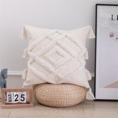 China Anti-Static Handmade Square Sofa Pillow Cover Customizable Pillow Cover Living Room for sale