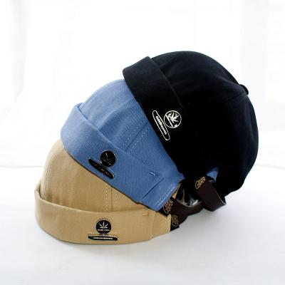 China AAA976 COMMON No Brim Cotton Hat Owner Hats Short Sailor Beanie Hat Hip Hop Baseball Brimless Bowler Cap for sale