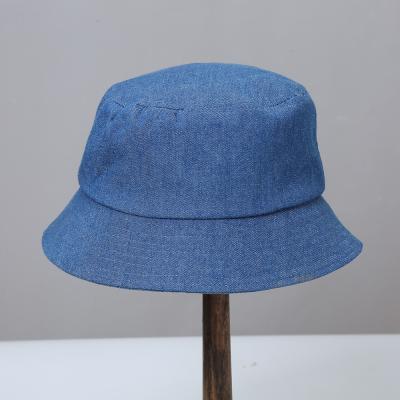 China Wholesale High Quality Cheap Price Vintage Denim Custom Fisherman Bucket Sun Hat Dobby and Cowboy Hats for sale