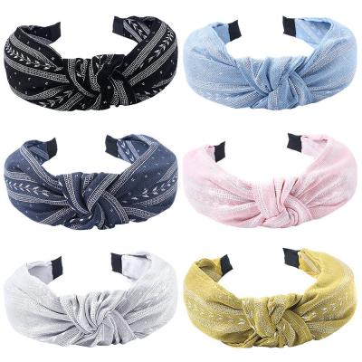 China Fashion Women Girl Hair Accessories Knot Headband Cloth Arrow Bowknot Headband D2356 for sale