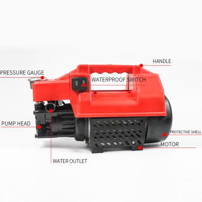 China Cold Water Cleaning Car Electric High Pressure Washer Pump Cleaner 1800w High Pressure Washer for sale