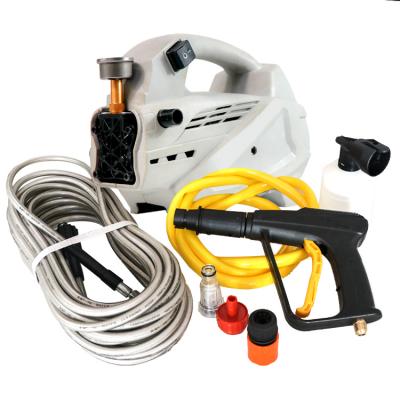 China Cold Water Cleaning Portable Induction Motor High Pressure Washer for Cleaning Deck Patio Fence and Side-Way for sale