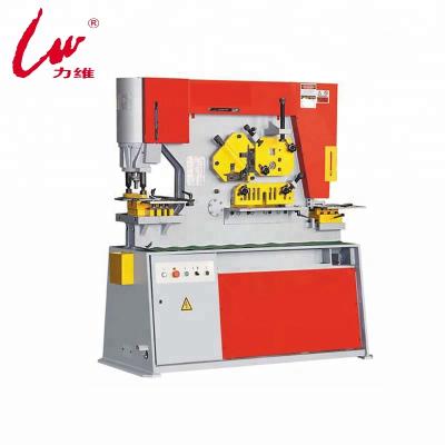 China Metal Sheet Stamping AHHL Locksmith Machine Q35Y-16 Hydraulic C-Channel Profile Steel Cutting Machine for sale