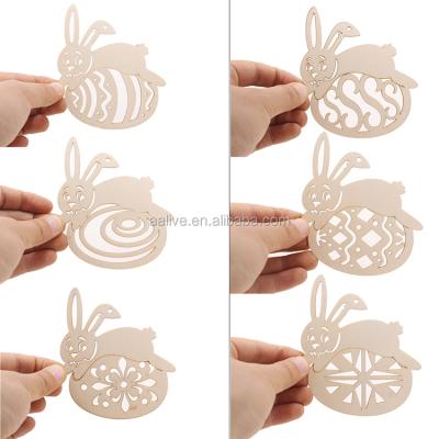 China China Easter Props Party Supplies Laser Cut Wood Chip Products Made In China for sale