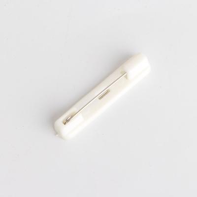 China Safety Pins High Quality White 37mm Self Adhesive Plastic Safety Pin Safety Pin for sale