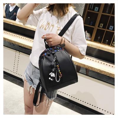 China Women and ladies PU backpack, Handbag Tote Bag Lady Sling Clutch Bag Shoulder Bag, black,dark gray for sale