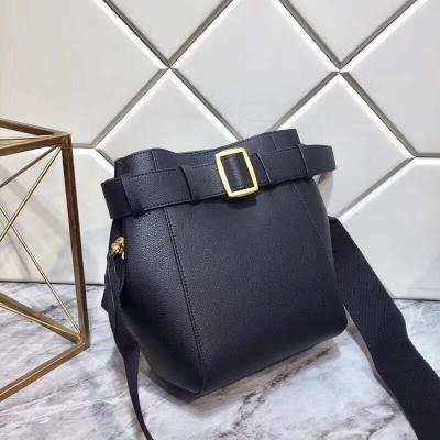 China 21019 New SALIN bag,ll cowhide bucket bag, the texture is fine and smooth, the bag is equipped with two shoulder strap for sale