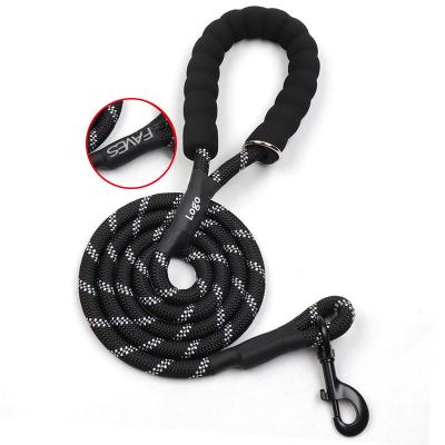 China Amazon Amazon Rope Dog Traction Hot Selling Reflective Nylon Braided Climbing Rope Dog Lead Dog Leash Spot Wholesale for sale