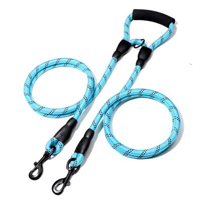 China Reflective Double Hook Rope Dog Climbing Walking Leash for sale