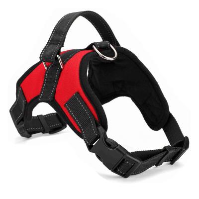 China Padded Tactical Soft Pet No Pull Adjustable Dog Harness for sale