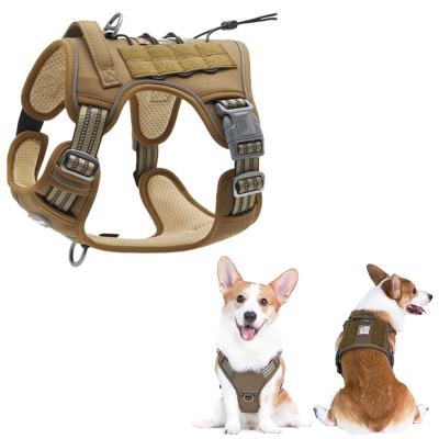 China Reflective Pet Harness K9 Adjustable Lift Large Tactical Dog Harness Military for sale