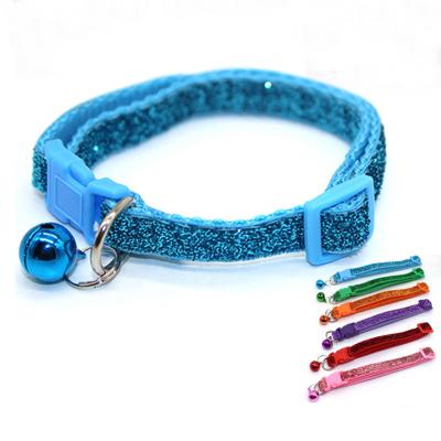 China Bling Cute Padded Bell Adjustable Collasrs with Bell Cat Collars for sale