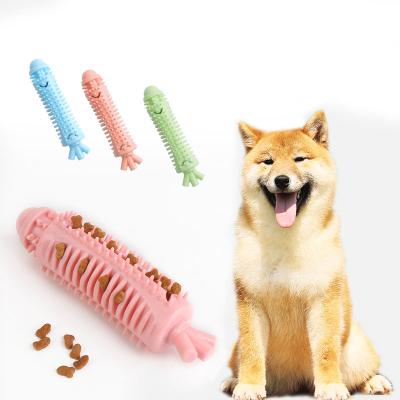 China Sustainable Durable Soft TPR Dog Toothbrush Carrot Chew Toys for sale