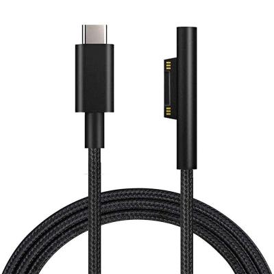 China Outdoor Notebook/Tablet Type .5m/1m USB Magnetic Head C Power Supply Charger 65W 15V 3A Palladium Cable Fast Charging Cord For Microsoft Surface Pro 3 4 5 6 for sale