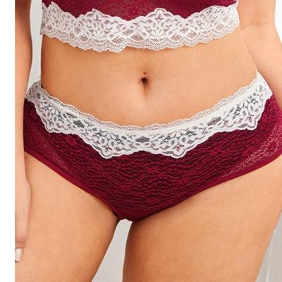 China Factory wholesale new fashion women's sexy clothes alluring big lace triangle sexy underwear for sale